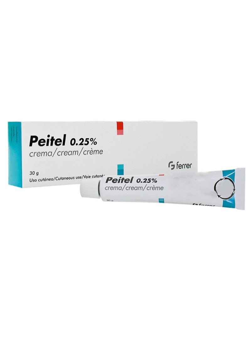FERRER Peitel 0.25% Topical Cream 30g for Skin Treatment - Image 2
